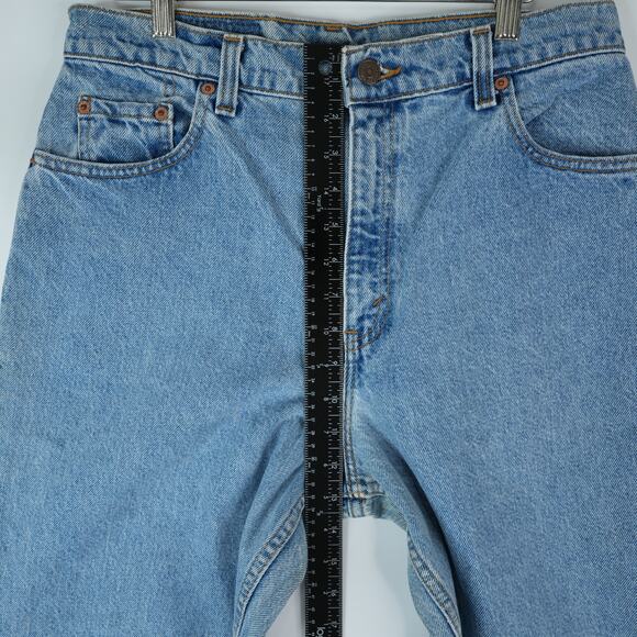 Vtg Levis 551 Jeans 12S (31x28.5) Relaxed Fit Tapered Leg High Rise 1995 USA - Picture 13 of 14